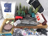 Vintage model train accessories and more incl Mar Toys track or rail divider; straight 8-3/4