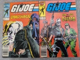 Marvel Comics G.I. Joe comic books both copyright 1987 and in good condition.