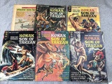 Six Gold Key comic books from the Korak Son of Tarzan series, copyright dates all mid-1960s. One