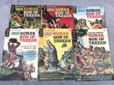 Six Gold Key comic books from the Korak Son of Tarzan series, copyright dates all mid to late 1960s.