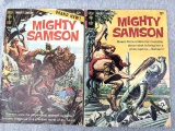 Two Gold Key comic books from the Mighty Samson, 1964 and 1967.