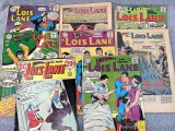 Eight DC Lois Lane Superman's Girl Friend comic books, dates incl 1968, 1969, one 1967, a couple