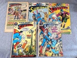 5 DC Superman comics, no 242, Sept 1971, good condition; no 246, Dec 1971, good condition; no 264,