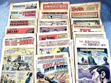 Assortment of 22 comics all without covers. Most are military theme comics. See pictures for