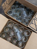 Two dozen pint sized canning jars by Ball, Kerr, Golden Harvest.