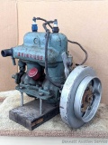 Uncommon and desirable Evinrude 5hp twin cylinder inboard boat motor. We understand it to be