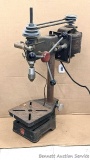 Tom Lee Tool Model 75 bench top 4 speed drill press has a Jacobs Model 6425 chuck with 1/2