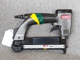Nice little 23 ga Senco Finish Pro 10 pneumatic brad nailer with case, manual, Porter Cable and