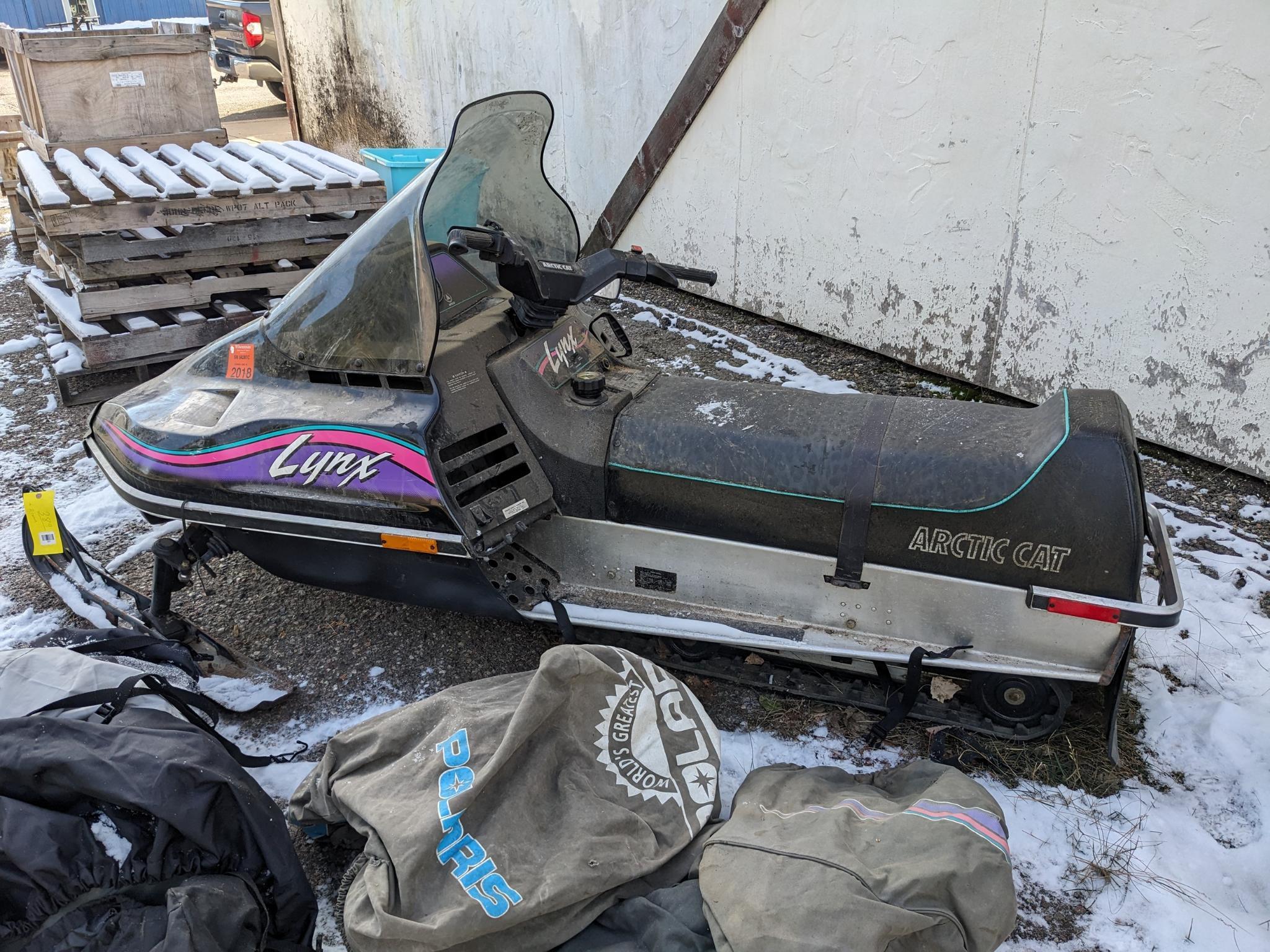 1992 Arctic Cat Lynx electric start snowmobile | Proxibid