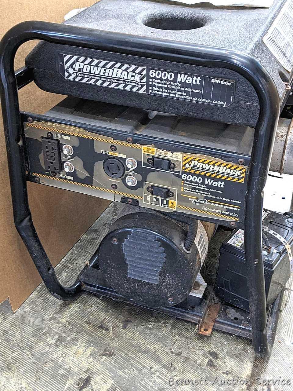 Power Back 6,000 watt contractor grade generator | Proxibid display picture 1