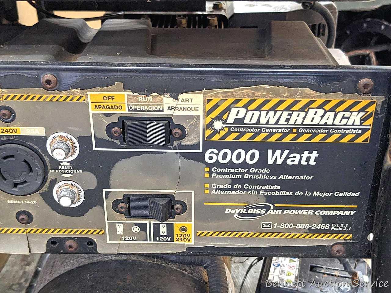 Power Back 6,000 watt contractor grade generator | Proxibid display picture 1