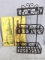 Wine bottle canvas decor prints and stylish wall shelf. Shelf measures 25-1/2