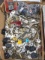 A huuuuuuuge assortment of keys but most appear to be automobile keys; some locks too. Probably