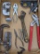 USA made pipe cutter, Channel-Lock style wrench, combination square body, pliers, C-clamp, 6-point