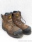 Caterpillar brand waterproof steel toe boots. Men's size 11. Worn enough to have 