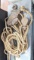 Block and tackle set with brake has 1/2