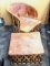 Very unique and eye-catching deck / porch chair and ottoman. Pick up a cushion or two and have a