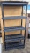 Nice Plano shelving unit is 3' wide, One crack noted on shelf but otherwise looks good. Handy for