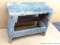 Uber rustic bench or side table for the porch or garden. Stands 19
