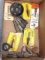 Pneumatic die grinder or similar bits incl rotary burs, grinding wheels, and a wire wheel. All but 1