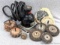 Buffing attachments, wire brushes, sanding wheel, a Rockwell 1/4 sheet sander, more.