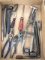 Frank Mossberg valve spring compressor or similar, pliers, screwdrivers, more.