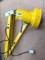 Heavy Duty Yellow shop light for the work bench. Includes mounting plate. Cord looks to be in good