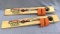 Pair of Frabill tip-ups, Classic Ultra Glide Spool Shaft System measure approx 23-1/2