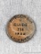 1952 Wisconsin Guide License pin is 1-3/4