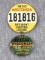 1928 and 1930 Wisconsin Resident hunting license pins. 1930 pin is 1-3/4
