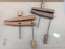 Pair of adjustable wooden claps with 14