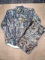 Cabela's brand men's hunting shirt, size L; Guide Series men's RealTree camo hunting pants, size XL.