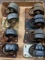 Eight swiveling casters with 2-3/8