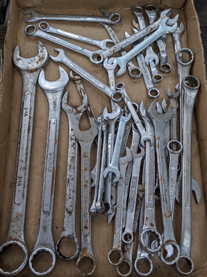 Combination, open-end and box end wrenches up to 1-1/4". USA made and other. Thorsen, Pittsburgh,