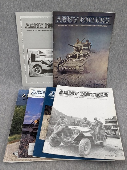 6 Army Motors Journal magazines, see pics for details.