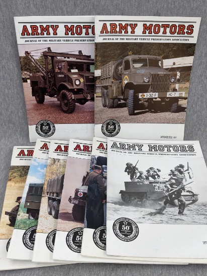 8 Army Motors Journal magazines, see pics for details.