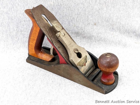 Top of blade reads Miller's Falls, this 9" hand plane has a 2" wide blade. Some surface rust but a