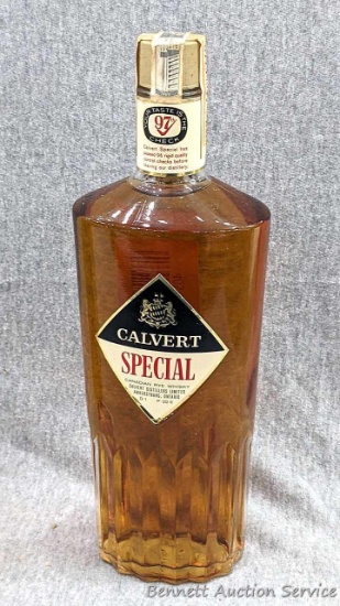 No shipping. Must be 21 years old to purchase. Calvert Special Canaian Rye Whisky. Seal is marked