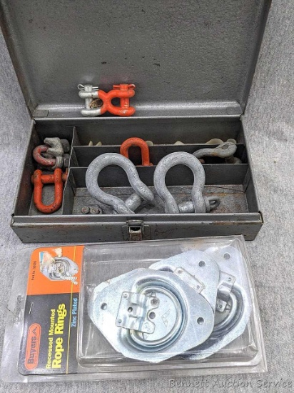 Flush mount trailer deck tie down rings, a few clevises, more.
