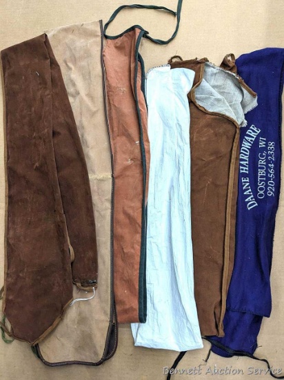 Gun sleeves up to 62" long, varying conditions, mostly good.