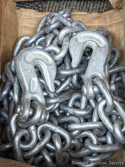 3/8" chain is 14' chain with two grab hooks.