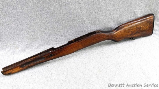 SKS rifle stock is marked NB1967, and is in overall pretty good condition with some handling marks.