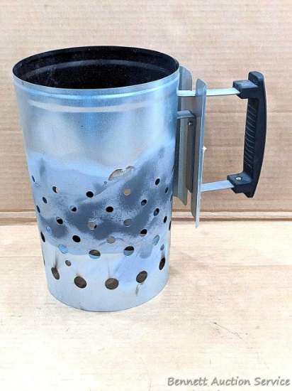 Expert Grill brand Chimney Starter in used but good condition. Stands 11" tall.
