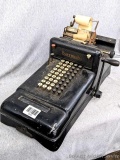Burroughs brand adding machine measures approx 19-1/2