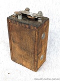 Ford Model A or Model T ignition coil is marked Genuine K-W Jul. 1948, and measures approx. 3