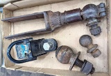 Vintage Wausau Wis. trailer hitch and ball, appear to be 1 7/8