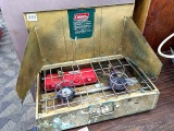 Coleman double burner camp stove is 22