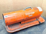 Co-Op 30,000 BTU kerosene salamander or torpedo style heater is Model C30A. Measures 28