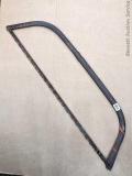 Bow saw is nearly 4' long.