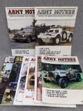 6 Army Motors Journal magazines, plus three Supply Line magazines from the Military Vehicle